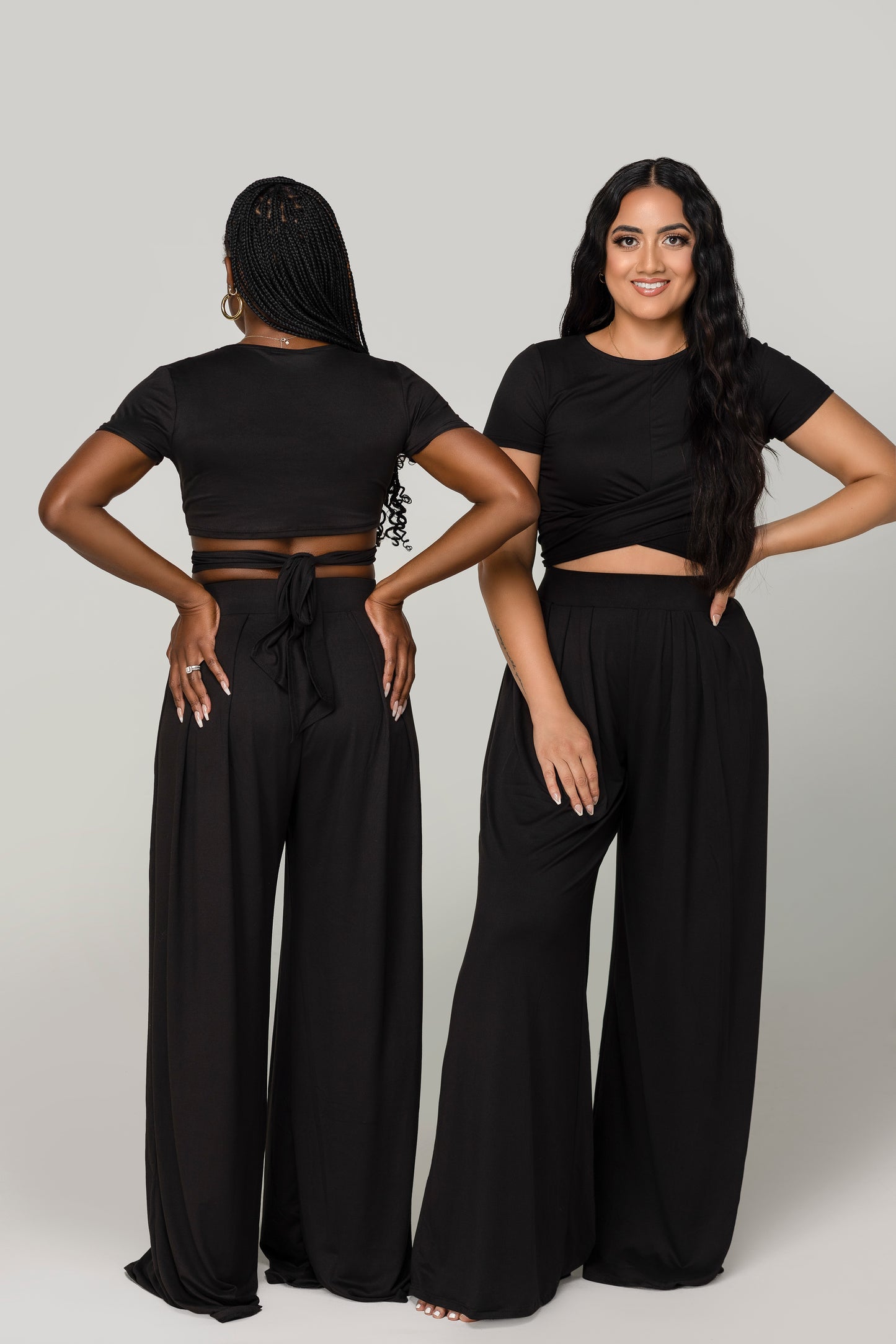 Black Criss Cross 2-Piece Set