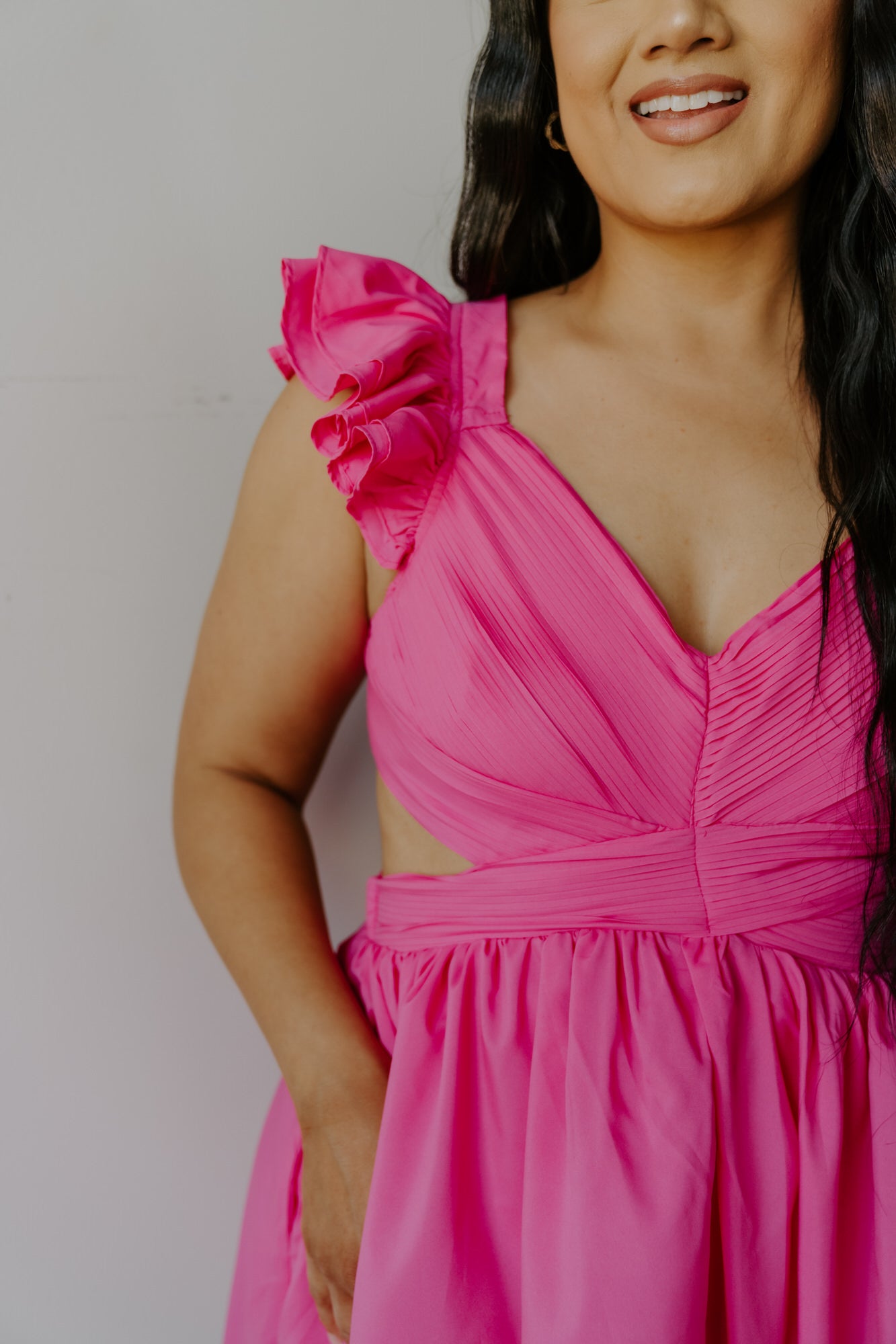 Pretty in Pink Cutout Dress