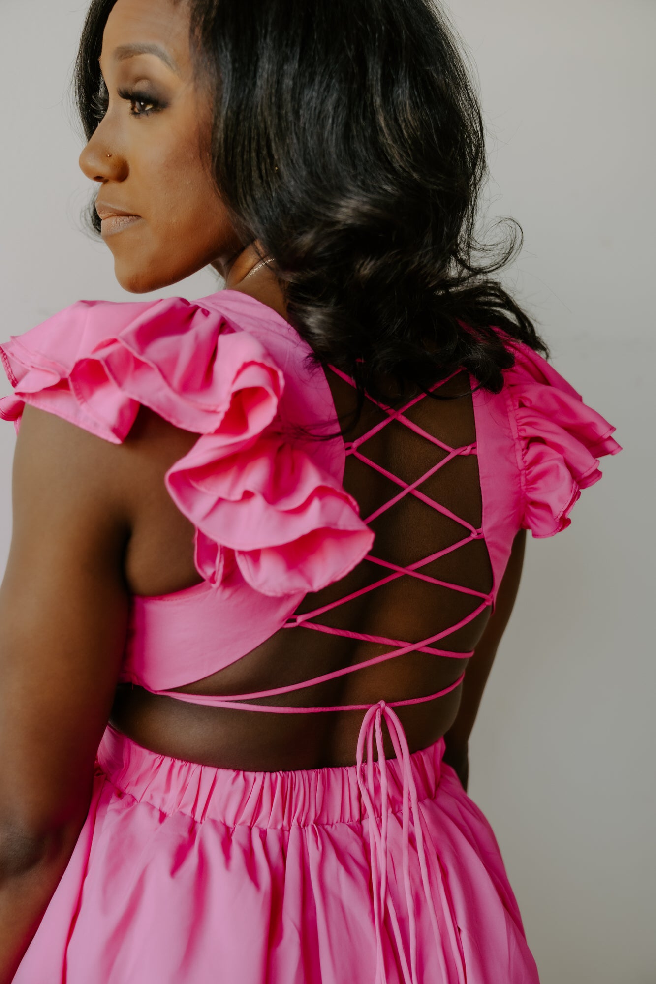 Pretty in Pink Cutout Dress